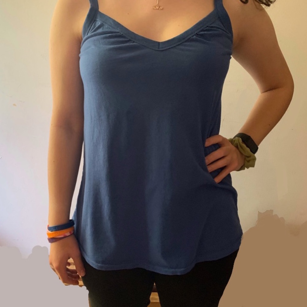 Old Navy Cornflower Blue V-Neck Tank Top